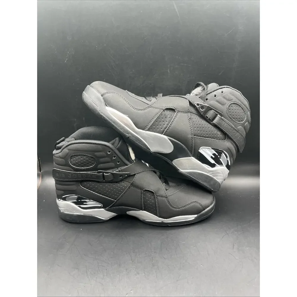 Jordan 8 Retro Chrome Black Silver 305381-003 2015 NWOB SZ US 8.5